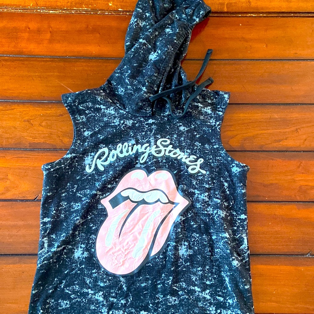 Rolling Stones vest hoodie